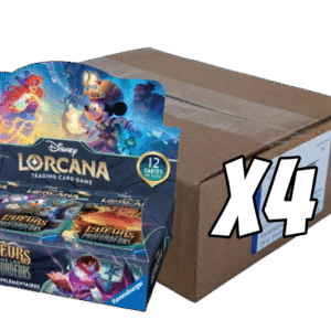 carton de 4 boites de 24 boosters chapitre 10 : lueurs des profondeurs disney lorcana set 10 fr